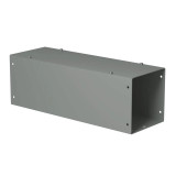 CWSC836G Hammond Manufacturing 8in x 8in x 36in Unpainted Galvanized Steel Straight Section Wireway with Screw Cover and Knockouts