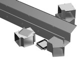 CWTF6 | Hammond Manufacturing Tee Fitting - 6 x 6 - Steel/Gray