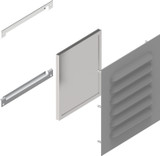 1481L3R68GY | Hammond Manufacturing Type 3R Louver Kit 6x8 - Steel/Gray