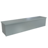 C3RWT1048 Hammond Manufacturing 10in x 10in x 48in Type 3R Galvanized Steel Gray Wiring Trough
