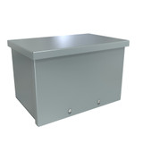 C3RWT812 Hammond Manufacturing 8in x 8in x 12in Type 3R Galvanized Steel Wiring Trough