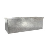 C3RWT824G Hammond Manufacturing 8in x 8in x 24in Type 3R Unpainted Galvanized Steel Wiring Trough