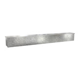 C3RWT872G Hammond Manufacturing 8in x 8in x 72in Type 3R Unpainted Galvanized Steel Wiring Trough