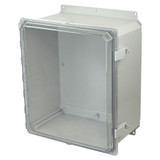 AMP1860CCNLF | Allied Moulded Products 18 x 16 x 10 Polycarbonate enclosure with hinged clear cover and nonmetal snap latch