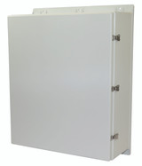 AMEC363012T | Allied Moulded Products 30 x 36 x 12 Fiberglass enclosure with hinged cover and twist latch