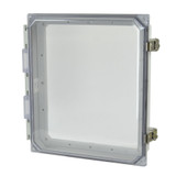 AMHMI120CCL | Allied Moulded Products 12 x 10 HMI Cover Kit with hinged clear cover and stainless-steel snap latch