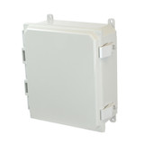 AMP1204NL | Polycarbonate enclosure with hinged cover and nonmetal snap latch
