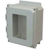 AMU864WF | 8 x 6 x 4 Fiberglass enclosure with 4-screw lift-off window cover