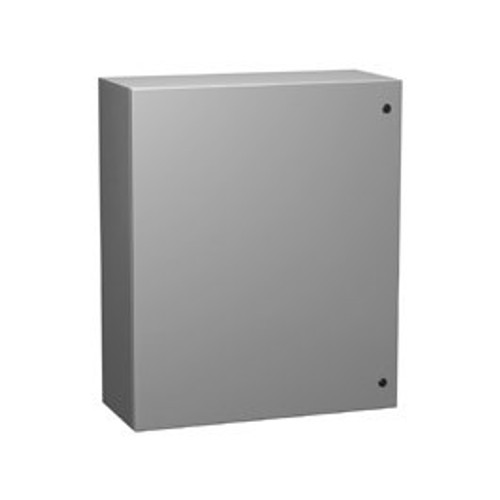 EN4SD16128GY | Hammond Manufacturing 16 x 12 x 8 Single Door Steel Enclosure