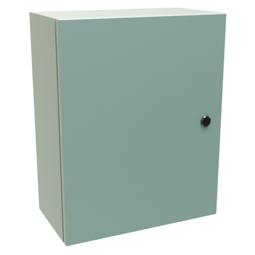 EN4SD20168GY | Hammond Manufacturing 20 x 16 x 8 Single Door Steel Enclosure
