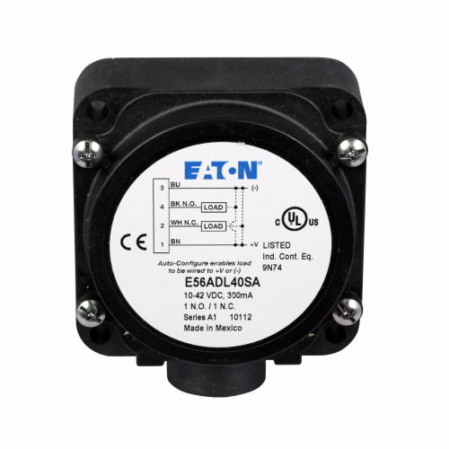 E56ADL40SAD01 | Eaton E56 PANCAKE, SN=40MM SHLD,1NO/1NC, DC MICRO