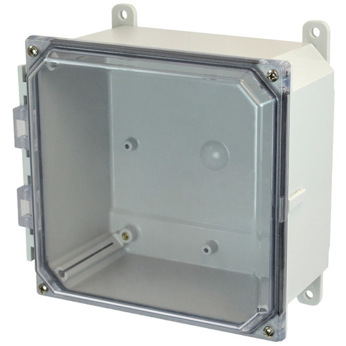 PCJ884CC |  Hammond Manufacturing 8 x 8 x 4 Junction Box 4-Screw Lift-Off Clear Cover