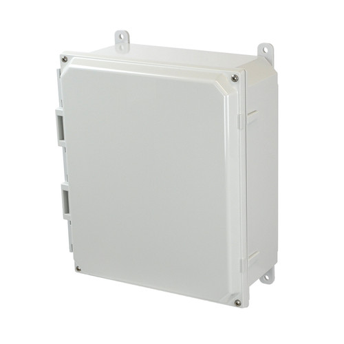 PCJ12104 Hammond Manufacturing 12 x 10 x 4 Polycarbonate enclosure with 4-screw lift-off cover