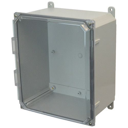 PCJ12106CC | Hammond Manufacturing 12 x 10 x 6 Junction Box 4-Screw Lift-Off Clear Cover