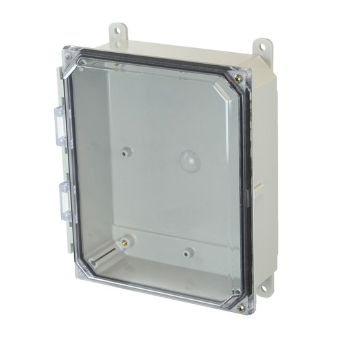 PCJ1082CCH | Hammond Manufacturing 10 x 8 x 2 Hinged 2-Screw Junction Box Clear Cover