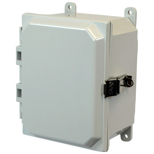 PCJ664L - Hammond Manufacturing - 6 x 6 x 4 Hinged Metal Snap