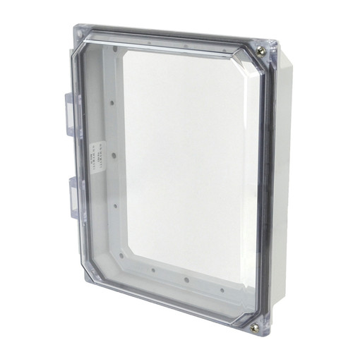 AMHMI108CCH Allied Moulded Products 10in x 8in HMI Cover Kit with 2-Screw Hinged Clear Cover