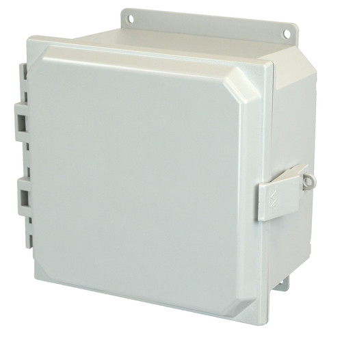 PCJ884NLF | Hammond Manufacturing 8 x 8 x 4 Hinged Nonmetal Snap Latch  Junction Box Cover