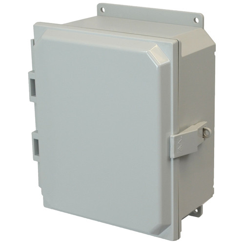 PCJ1084NLF | Hammond Manufacturing 10 x 8 x 4 Hinged Nonmetal Snap Latch Junction Box Cover
