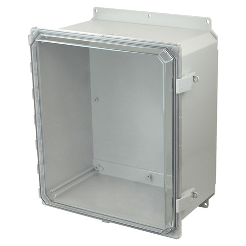 PCJ16148CCNLF | Hammond Manufacturing 16 x 14 x 8 Hinged Nonmetal Snap Latch Clear  Junction Box Cover