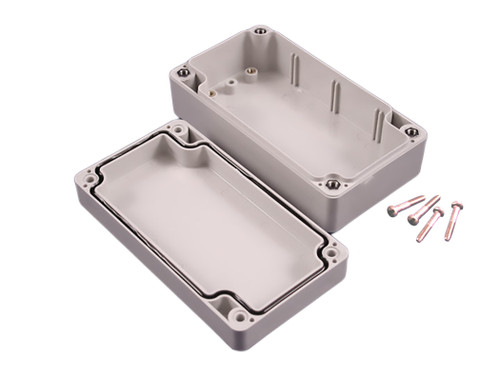 1554E2GY | 3.5 x 3.5 x 2.4 Opaque Lift-Off Screw Cover Enclosure