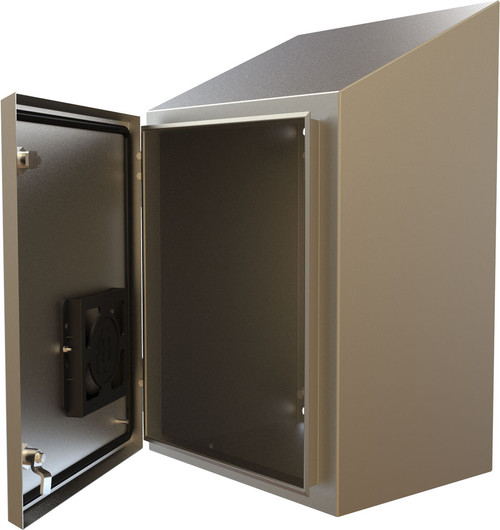 HWST302412SS | 30 x 24 x 12 N4X Wallmount Slope Top Enclosure