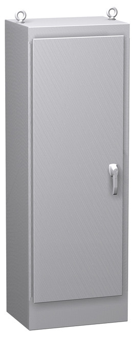 HN4FS603624SS | Hammond Manufacturing 60 x 36 x 24 Freestanding enclosure with continuous hinge door and handle