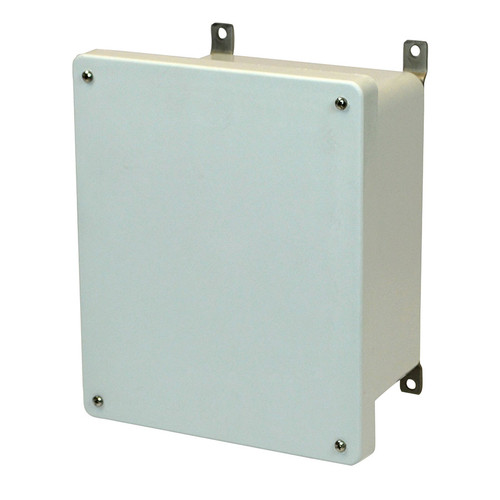 PJ864 Hammond Manufacturing 8in x 6in x 4in Fiberglass Enclosure with 4-Screw Lift-Off Cover