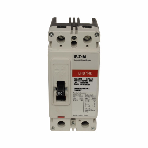 EHD2030LS22 | Eaton EHD 2P 30A L&L TERM W/ST 48-127VAC OR 48-60VDC RH