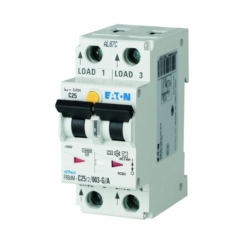 FRBMM-C13/1N/003 | Eaton 2 POLE 13 A C CURVE 30MA RCBO IEC ONLY