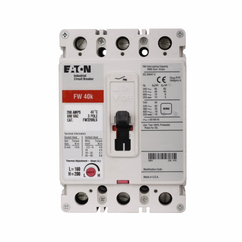 FWF3100KL | Eaton TYPE FW 3POLE 100AMP MOLDED CASE DISCONNECT SWITCH