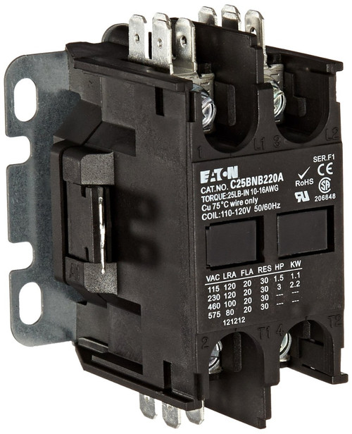 C25BNB220T | EATON Definite Purpose Contactor (20A