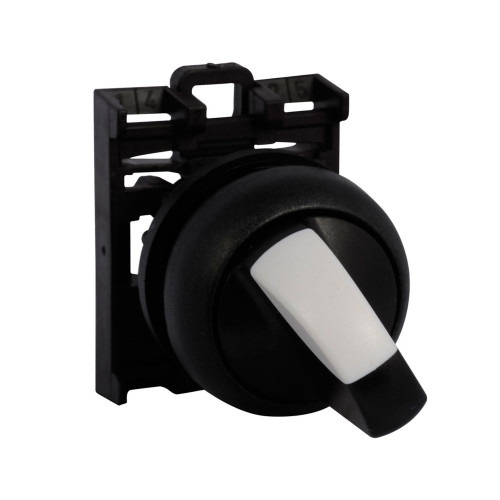 M22S-WRK3 Eaton Black 3-Position M22 22.5mm Modular Selector Switch