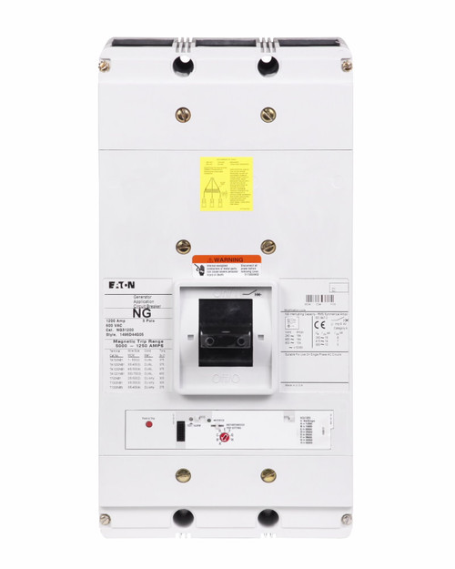 NGH312039B20ZGEC | Eaton NGH 3 POLE 1200A LSIG, ARMS, HLA, ZSI, ENGLISH, 100% RATED