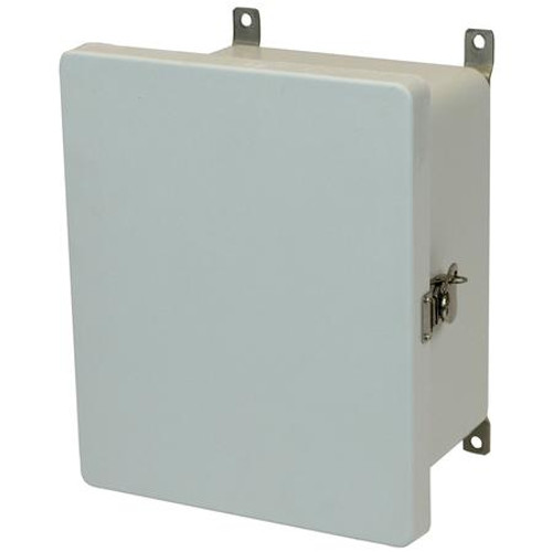 AM1086T | Fiberglass enclosure with hinged cover and twist latch