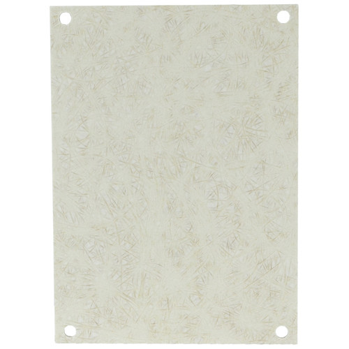 PF142 Allied Moulded Products Fiberglass back panel for use with 14in x 12in fiberglass enclosures