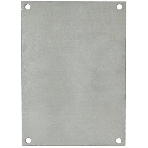 PG142 Allied Moulded Products Galvannealed steel back panel for use with 14in x 12in fiberglass enclosures