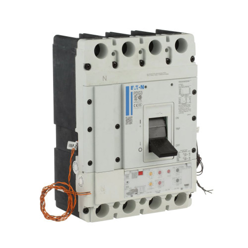 PDG34GH250E3XJ Eaton Power Defense Molded Case Circuit Breaker (Frame 3, Four Pole, 250A-High, 35kA/480V)