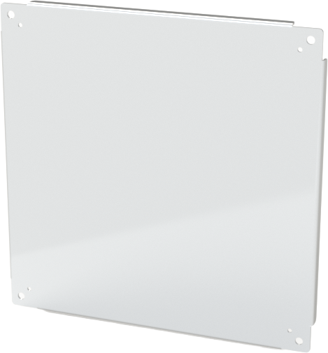 SCE-24P24 Saginaw Control and Engineering White Carbon Steel Back Panel (For use with 24in x 24in enclosures)