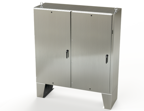 SCE-72XEL7324SS6LP | Saginaw Control & Engineering 72 x 73 x 24 S.S. 2DR XEL Enclosure