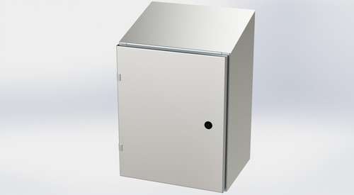 SCE-20EL1612SSST | Saginaw Control & Engineering 20 x 16 x 12 S.S. EL Sloping Top Enclosure