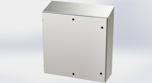 SCE-36EL3612SSST | Saginaw Control & Engineering 36 x 36 x 12 S.S. EL Sloping Top Enclosure