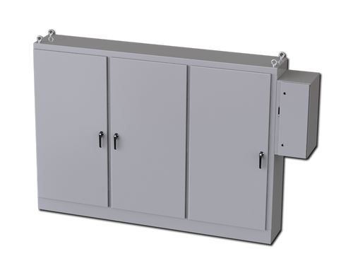 SCE-84XD3EW18 | Saginaw Control & Engineering 84 x 117.5 x 18 3DR XD Enclosure