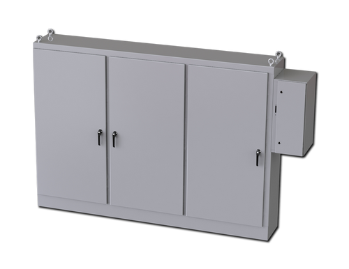 SCE-84XD3EW18G | Saginaw Control & Engineering 84 x 117.5 x 18 3DR XD Enclosure