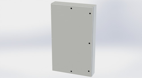 SCE-60EL3608LPLG Saginaw Control and Engineering 60 x 36 x 8 Carbon Steel Enclosure with Hinged Cover and Quarter Turn Latches
