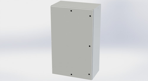 SCE-60EL3620LPLG Saginaw Control and Engineering 60 x 36 x 20 Carbon Steel Enclosure with Hinged Cover and Quarter Turn Latches