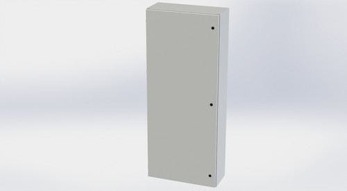 SCE-72EL3012LPLG Saginaw Control and Engineering 72 x 30 x 12 Carbon Steel Enclosure with Hinged Cover and Quarter Turn Latches