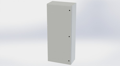 SCE-72EL3016LPLG Saginaw Control and Engineering 72 x 30 x 16 Carbon Steel Enclosure with Hinged Cover and Quarter Turn Latches