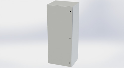 SCE-72EL3024LPLG Saginaw Control and Engineering 72 x 30 x 24 Carbon Steel Enclosure with Hinged Cover and Quarter Turn Latches