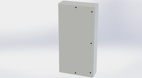 SCE-72EL3612LPLG Saginaw Control and Engineering 72 x 36 x 12 Carbon Steel Enclosure with Hinged Cover and Quarter Turn Latches